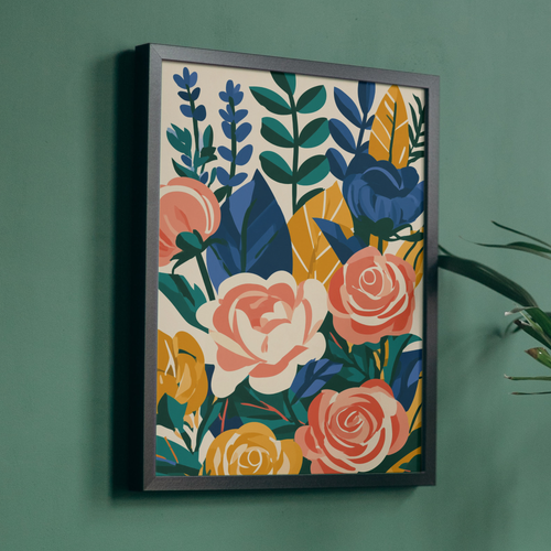 Bold Modern Botanical Art Print