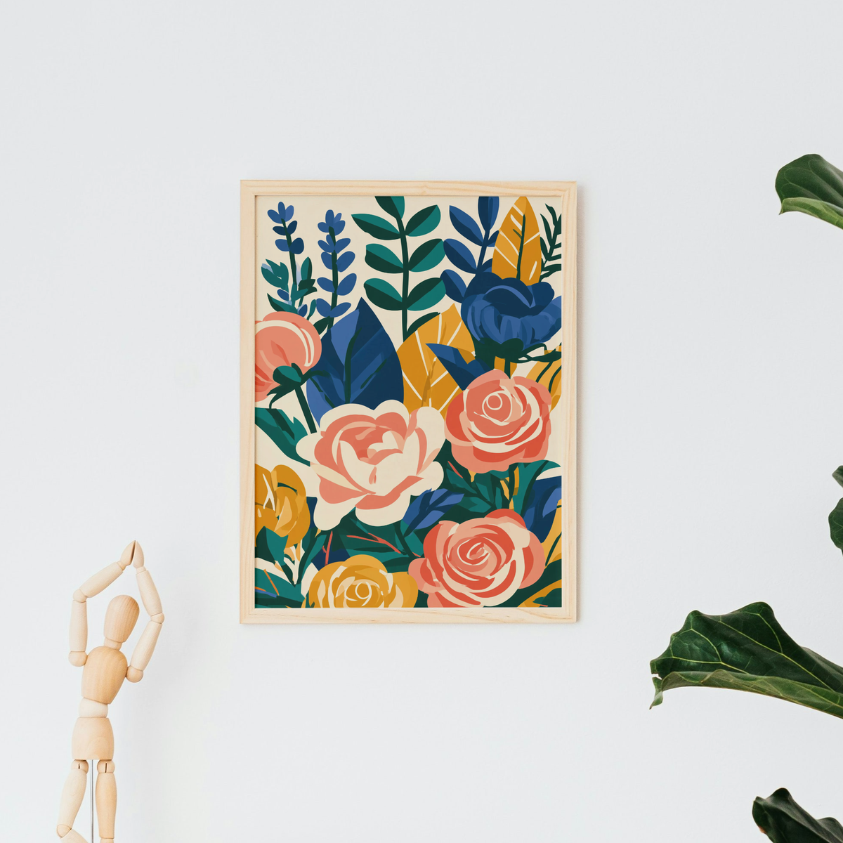 Bold Modern Botanical Art Print
