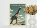 Graceful Giraffe Art Print