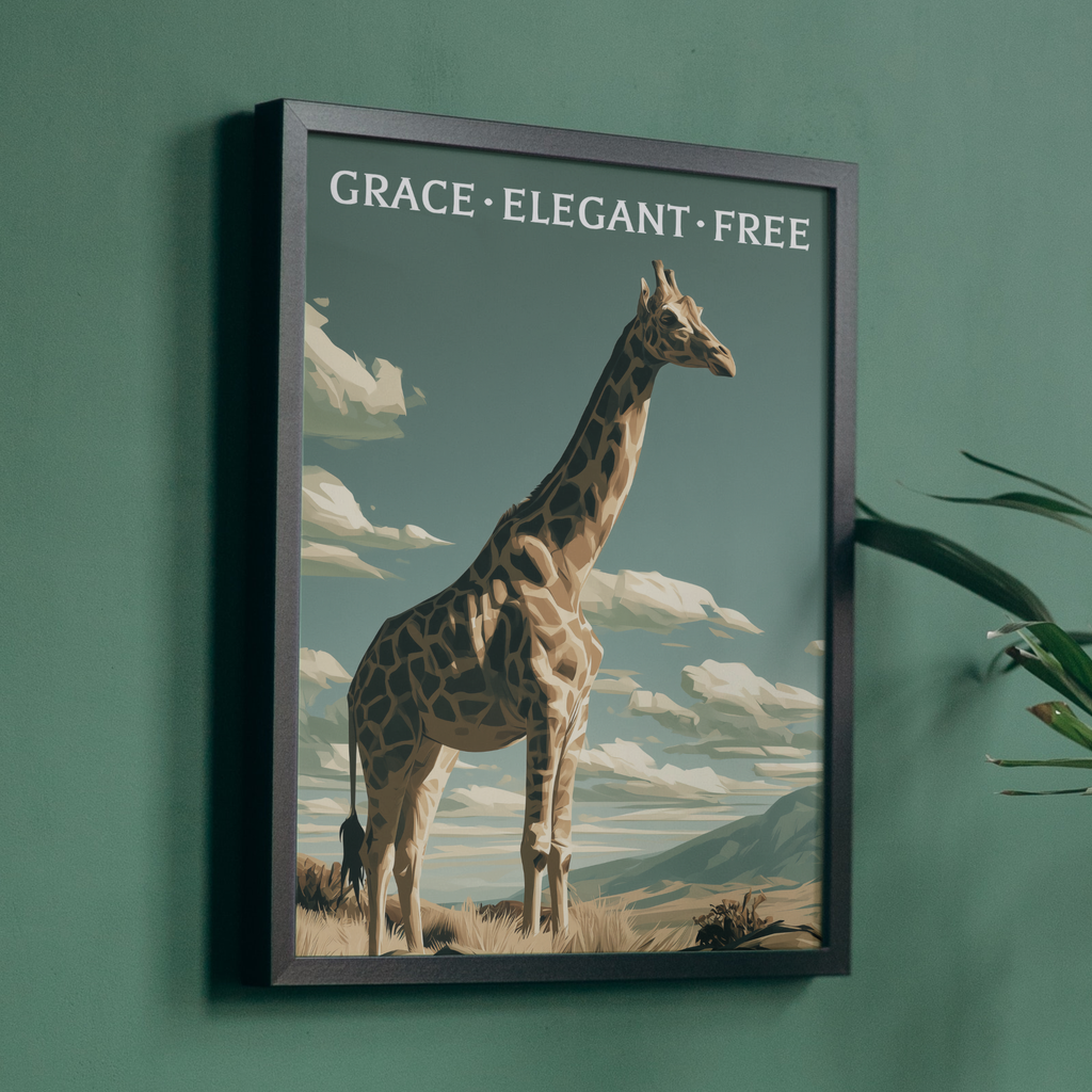 Graceful Giraffe Art Print