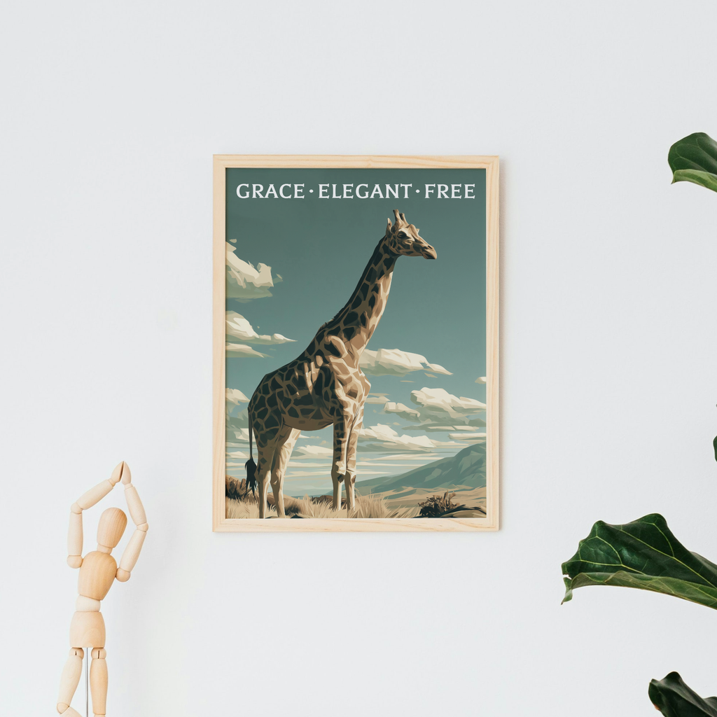 Graceful Giraffe Art Print