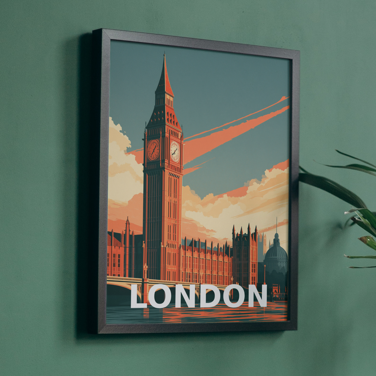 Vintage London Big Ben Art Print
