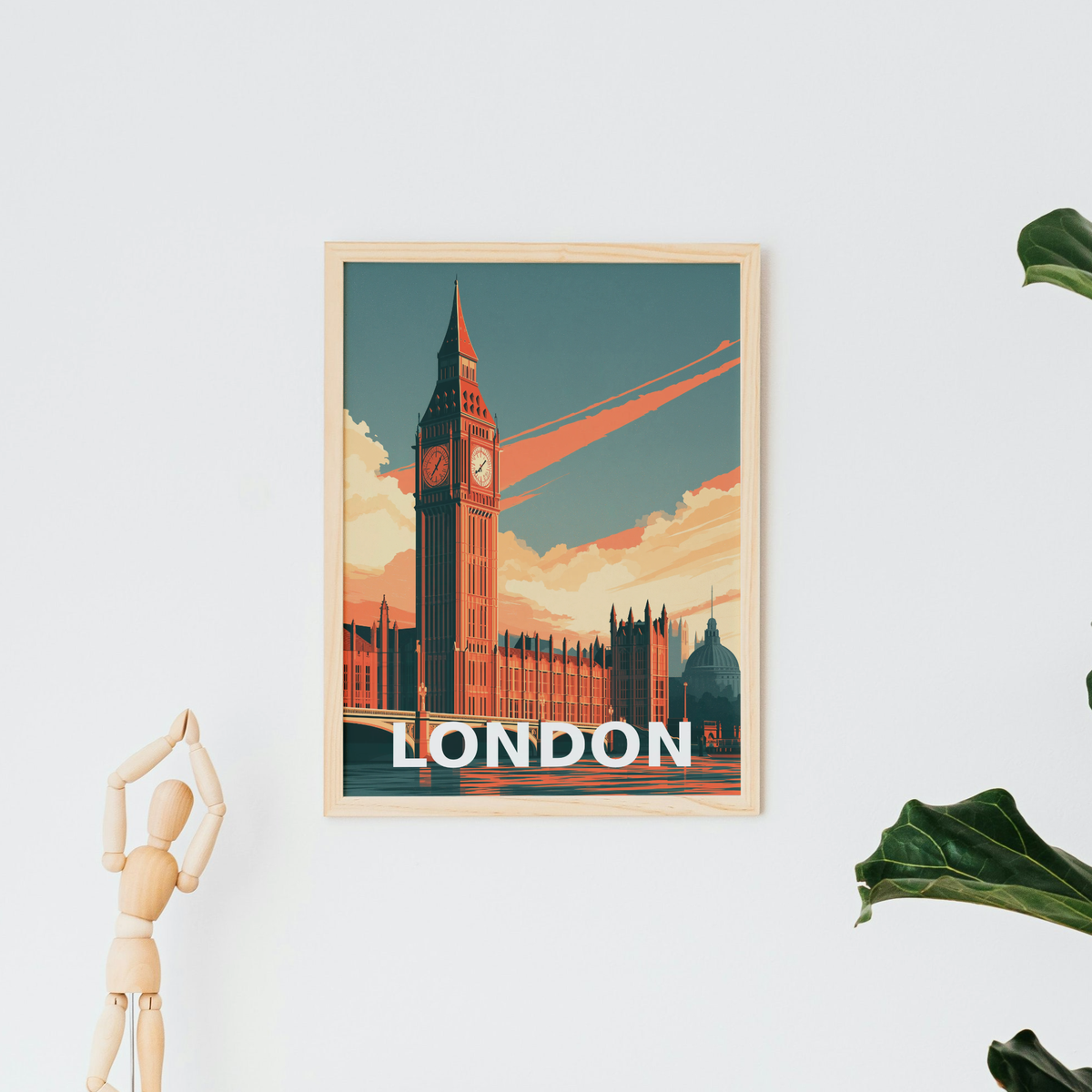 Vintage London Big Ben Art Print
