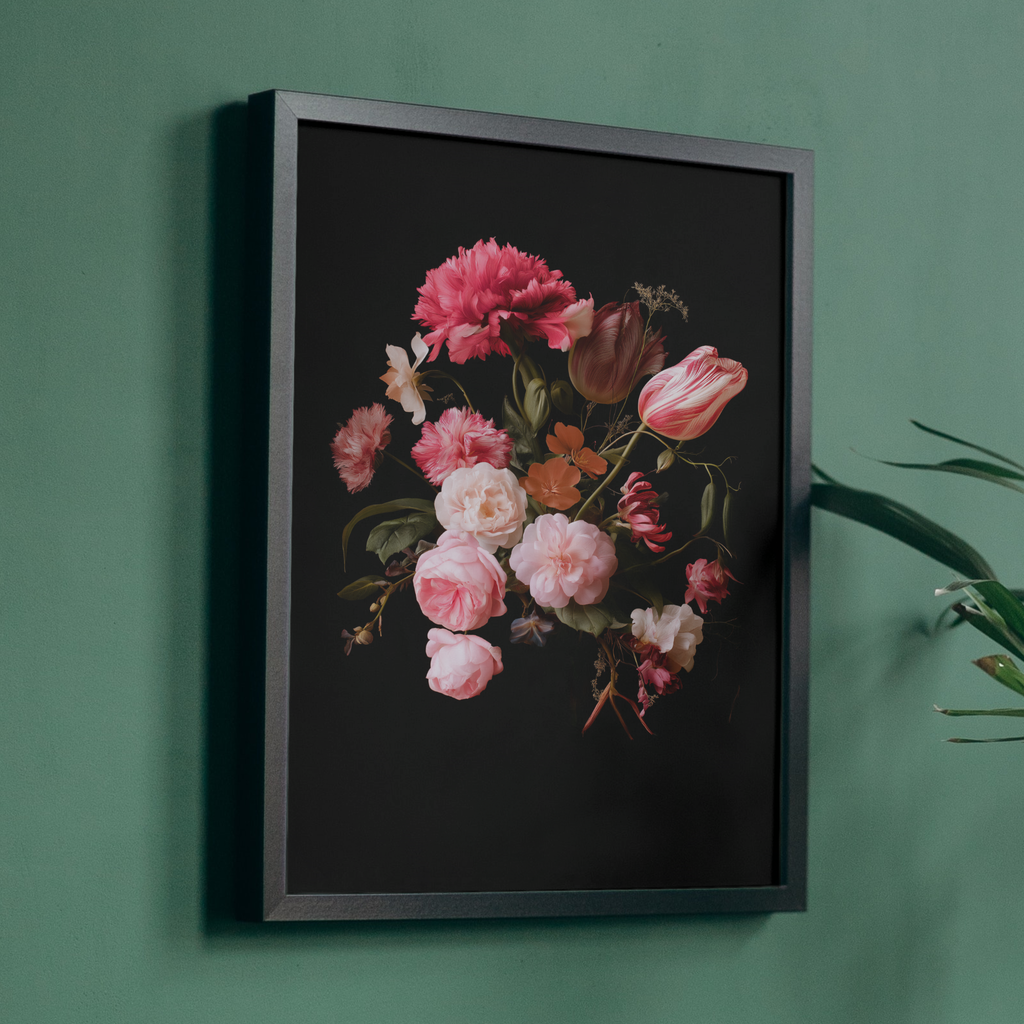 Moody Dutch Masters Floral Fine Art Print