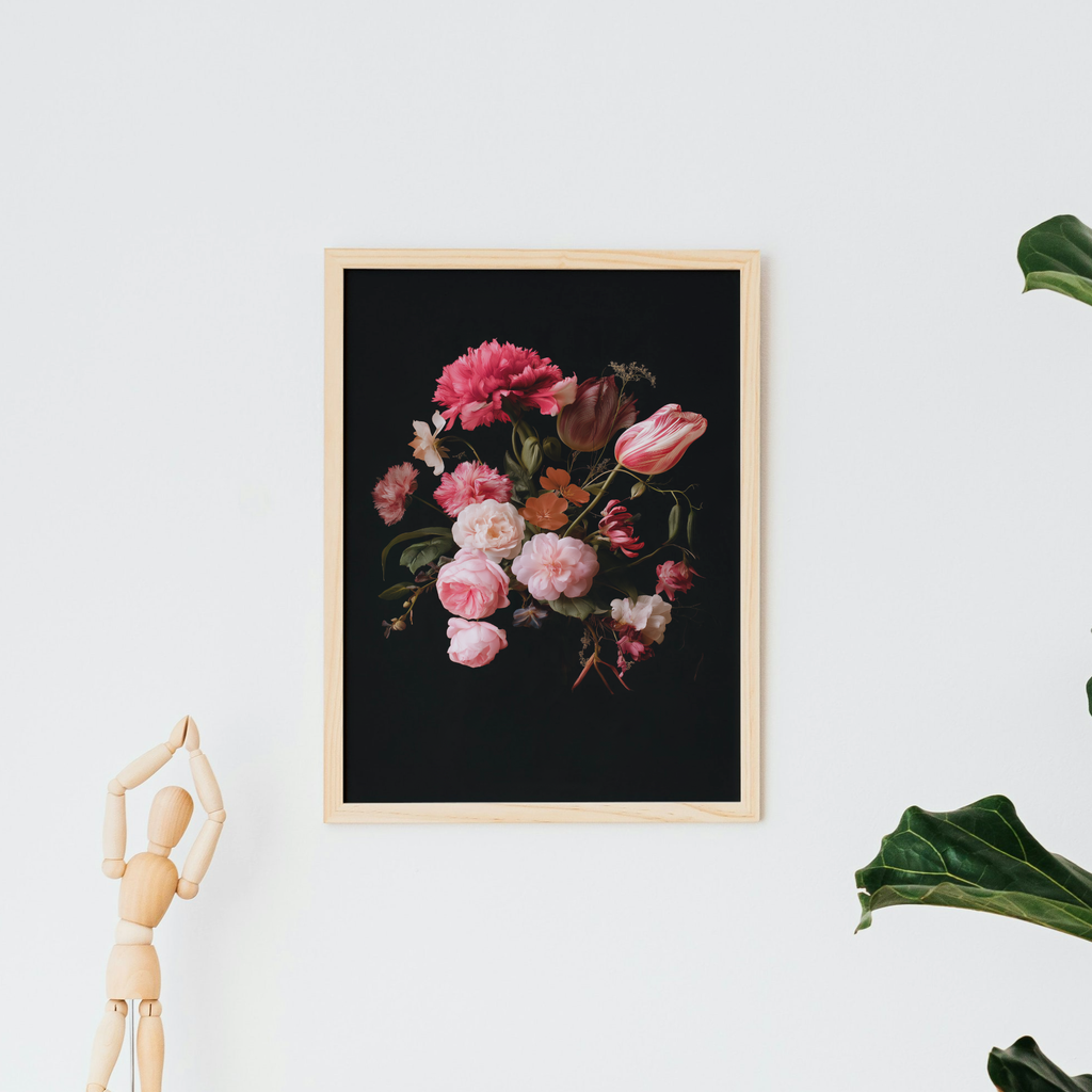 Moody Dutch Masters Floral Fine Art Print