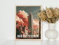 Vintage New York Empire State Print