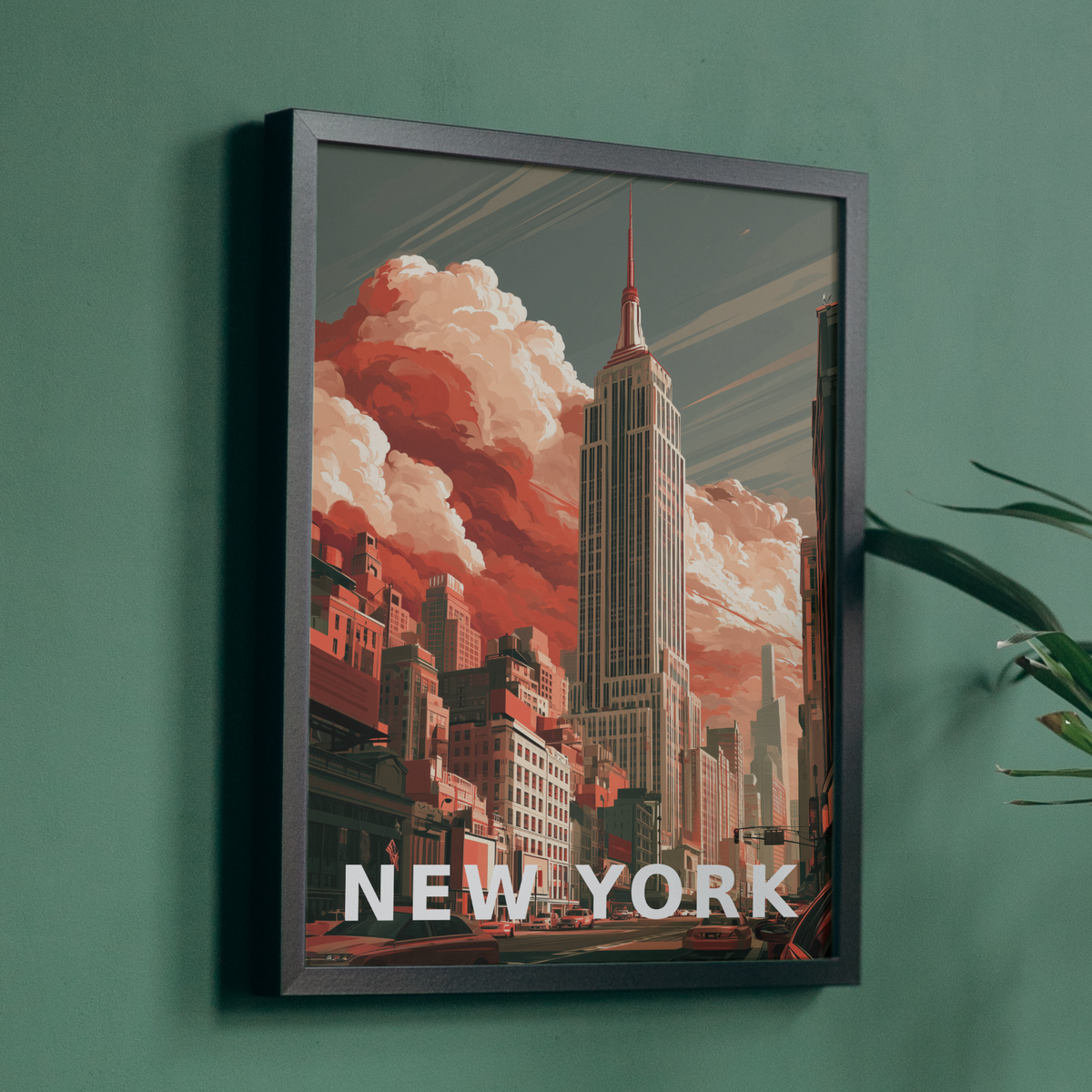 Vintage New York Empire State Print