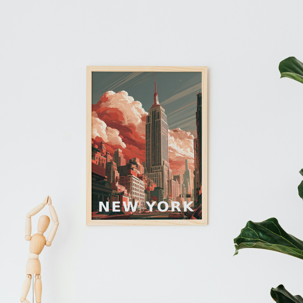 Vintage New York Empire State Print
