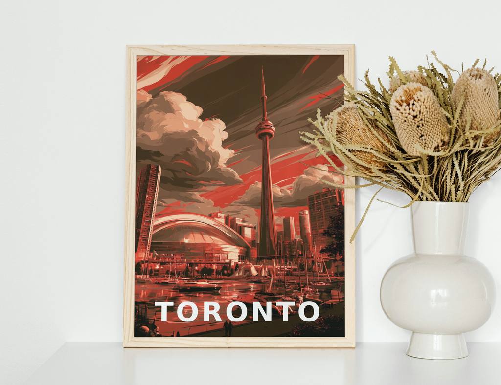 Vintage Toronto CN Tower Print