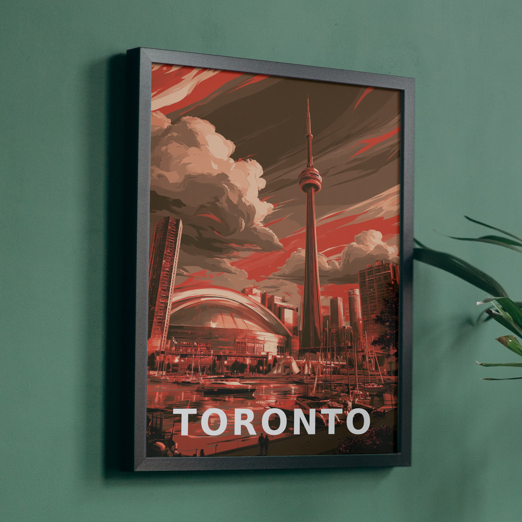 Vintage Toronto CN Tower Print