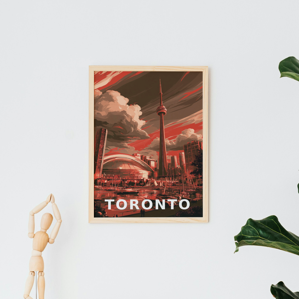 Vintage Toronto CN Tower Print